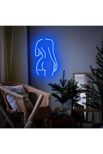 Twins Led Aydınlatma Kadın Figürlü Neon Tabela