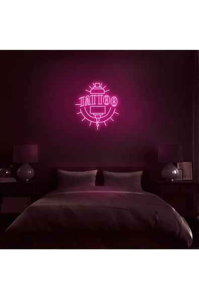 Twins Led Aydınlatma TATTOO Yazılı ve Şekilli Neon Tabela