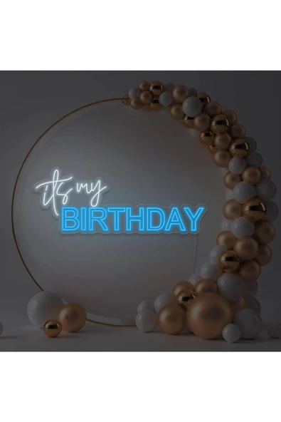 Twins Led Aydınlatma its my BIRTHDAY Yazılı Neon Tabela
