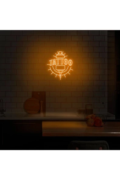 Twins Led Aydınlatma TATTOO Yazılı ve Şekilli Neon Tabela ürün görseli 1
