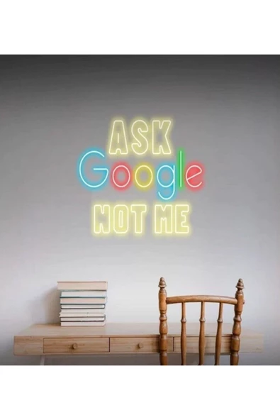 Twins Led Aydınlatma ASK Google NOT ME Yazılı Neon Tabela - Resim 2