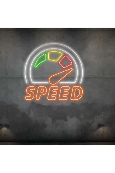 Twins Led Aydınlatma SPEED Yazılı ve Şekilli Neon Tabela ürün görseli 1
