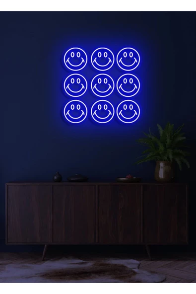 Twins Led Aydınlatma Gülücük Figürlü Neon Tabela ürün görseli 1