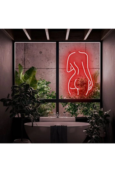 Twins Led Aydınlatma Kadın Figürlü Neon Tabela ürün görseli