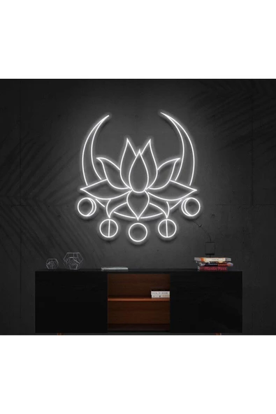 Twins Led Aydınlatma Lotus Çiçeği Neon Tabela