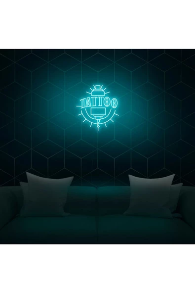 Twins Led Aydınlatma TATTOO Yazılı ve Şekilli Neon Tabela ürün görseli 1