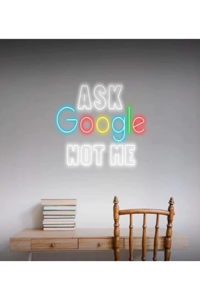 Twins Led Aydınlatma ASK Google NOT ME Yazılı Neon Tabela ürün görseli 1