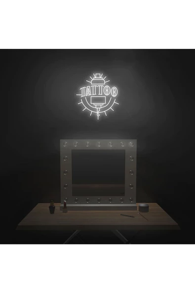 Twins Led Aydınlatma TATTOO Yazılı ve Şekilli Neon Tabela ürün görseli 1