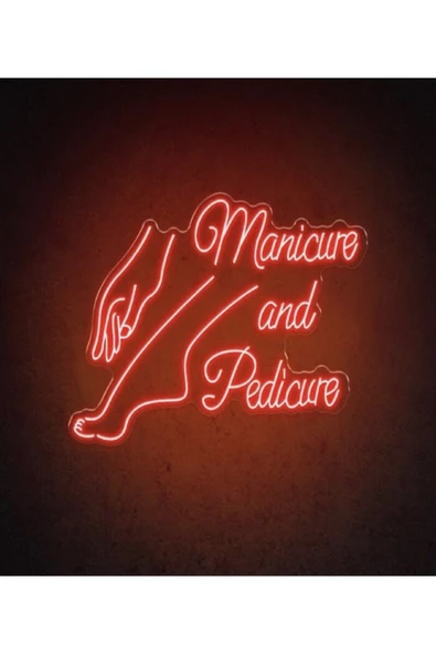 Twins Led Aydınlatma Manicure and Pedicure Yazılı ve Şekilli Neon Tabela ürün görseli 1