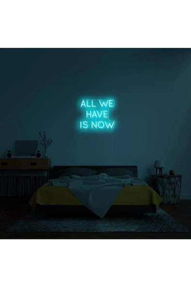 Twins Led Aydınlatma ALL WE HAVE IS NOW Yazılı Neon Tabela ürün görseli 1