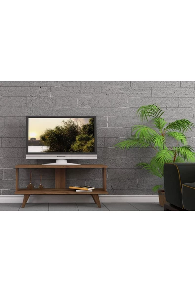 DemonteHome ZAMBAKDH TV SEHPASI CEVİZ