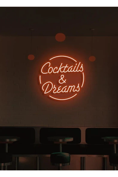 Twins Led Aydınlatma Coctails & Dreams Yazılı Neon Tabela ürün görseli