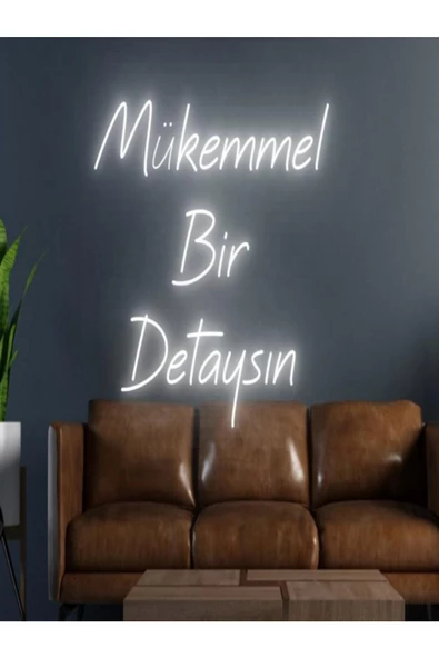 Twins Led Aydınlatma Mükemmel Bir Detaysın Yazılı Neon Tabela ürün görseli