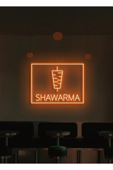 Twins Led Aydınlatma SHAWARMA Yazılı ve Şekilli Neon Tabela ürün görseli 1