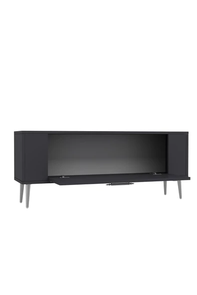 DemonteHome Retrop1dh Tv Sehpasi Antrasi?t Gümüş - 5