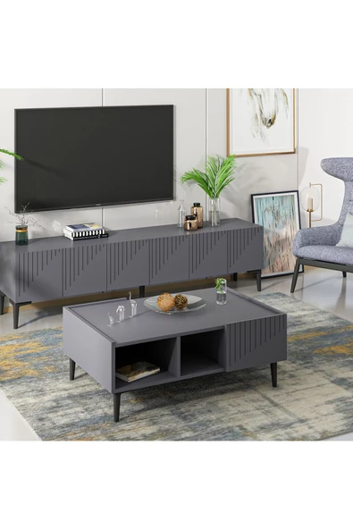 DemonteHome ARTEMİSDH ORTA SEHPA ANTRASİT