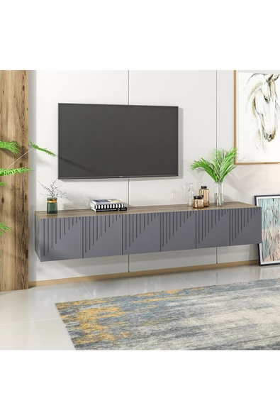 DemonteHome ARTEMİSDH TV SEHPASI ANTRASİT CEVİZ