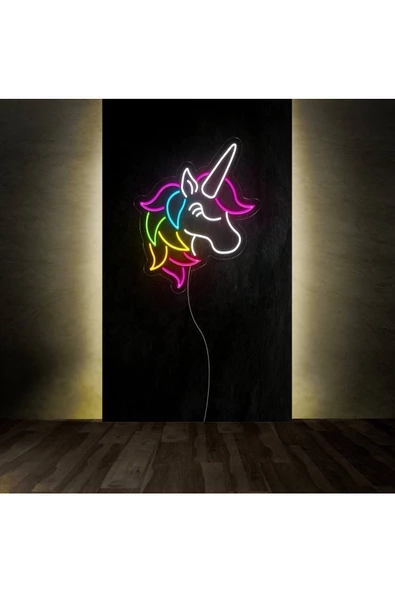 Twins Led Aydınlatma Unicorn Figürlü Neon Tabela ürün görseli 1