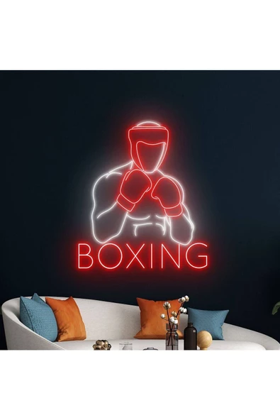 Twins Led Aydınlatma BOXING Yazılı ve Şekilli Neon Tabela