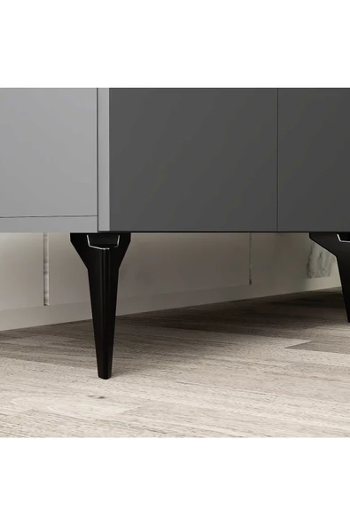 DemonteHome İRİSDH LAZER DESENLİ KONSOL ANTRASİT GÜMÜŞ - 5