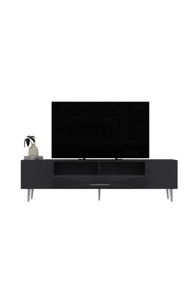 DemonteHome Dekol1dh Tv Sehpası Antrasit Gümüş - 5