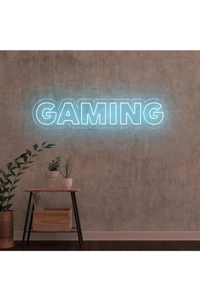 Twins Led Aydınlatma GAMING Yazılı Neon Tabela ürün görseli