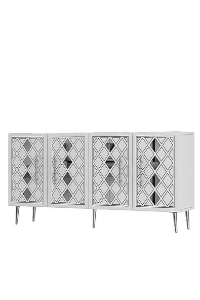 DemonteHome DOMEDH (KB150) KONSOL BEYAZ GÜMÜŞ - 6