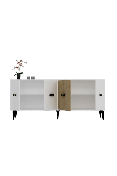 DemonteHome CHERRYDH 180 CM KONSOL(KX180) BEYAZ SAFİRMEŞE - 6