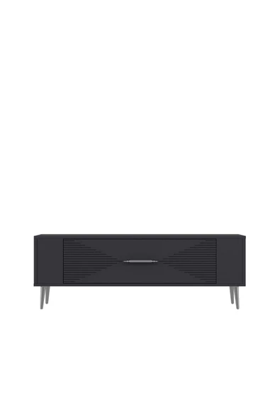 DemonteHome RETROL1DH TV SEHPASI ANTRASİT GÜMÜŞ - 3