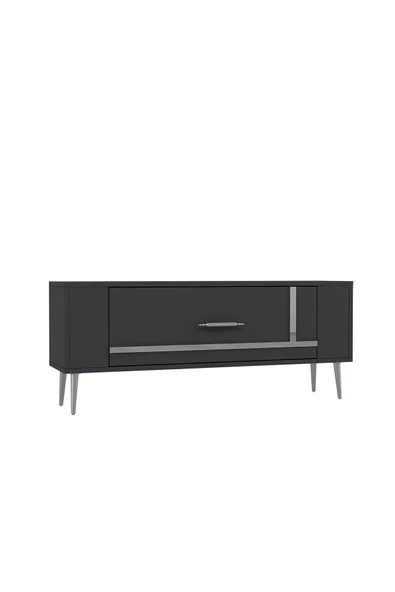 DemonteHome Retrop1dh Tv Sehpasi Antrasi?t Gümüş - 4