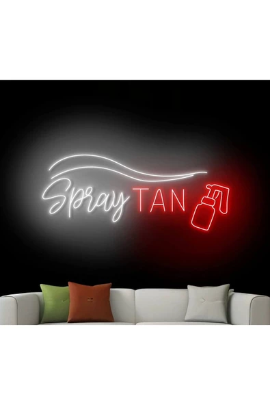 Twins Led Aydınlatma Spray TAN Yazılı ve Şekilli Neon Tabela - 1