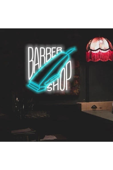 Twins Led Aydınlatma Barber Shop Yazılı Neon Tabela ürün görseli