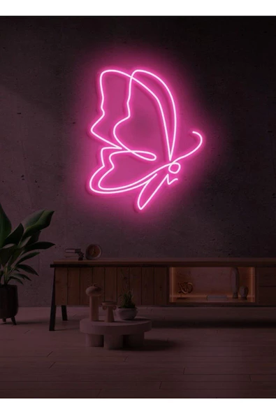 Twins Led Aydınlatma Kelebek Figürlü Neon Tabela