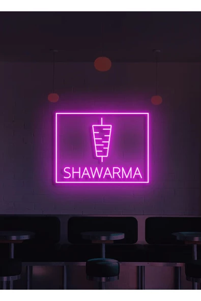 Twins Led Aydınlatma SHAWARMA Yazılı ve Şekilli Neon Tabela ürün görseli
