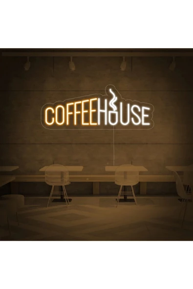 Twins Led Aydınlatma COFFEE HOUSE Yazılı Neon Tabela ürün görseli 1