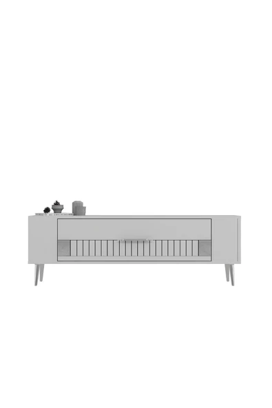 DemonteHome RETROLP4DH TV SEHPASI BEYAZ GÜMÜŞ - 3