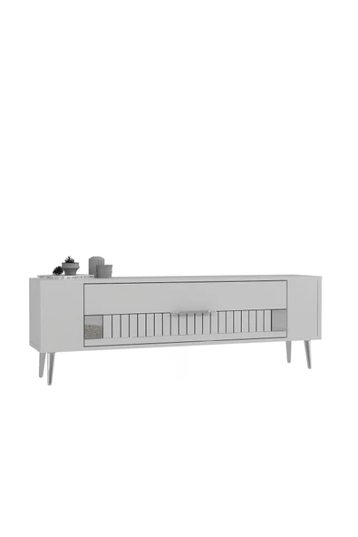 DemonteHome RETROLP4DH TV SEHPASI BEYAZ GÜMÜŞ - 4