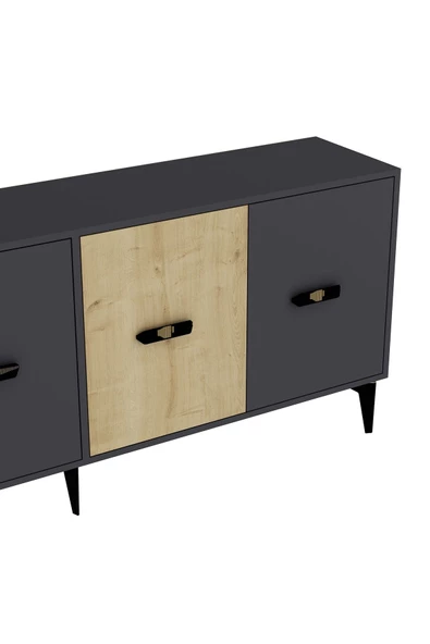 DemonteHome CHERRYDH 180 CM KONSOL(KX180) ANTRASİT SAFİRMEŞE - 5