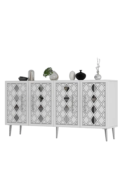 DemonteHome DOMEDH (KB150) KONSOL BEYAZ GÜMÜŞ - 4