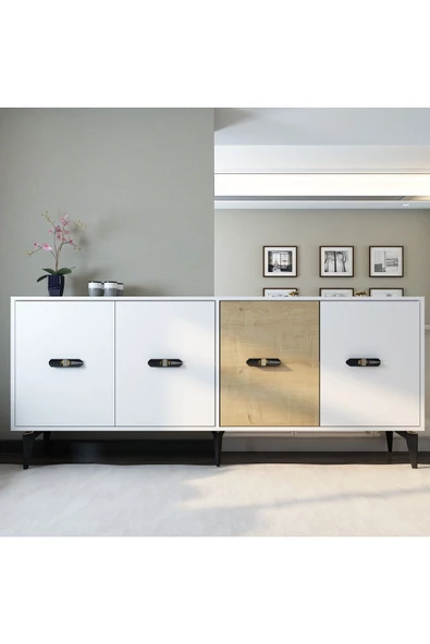 DemonteHome CHERRYDH 180 CM KONSOL(KX180) BEYAZ SAFİRMEŞE