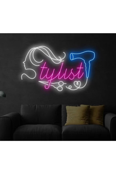 Twins Led Aydınlatma Stylıst Yazılı ve Şekilli Neon Tabela ürün görseli