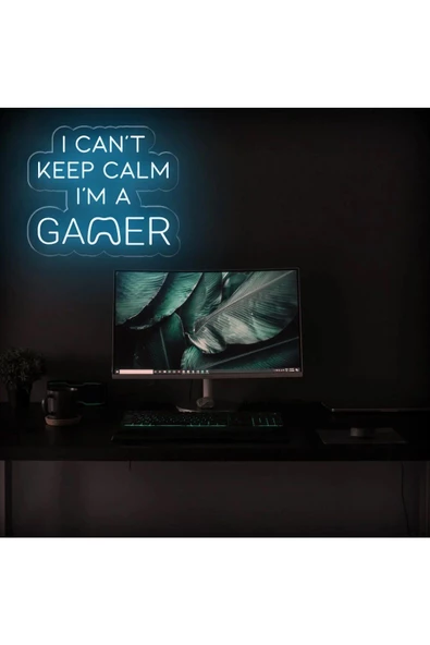 Twins Led Aydınlatma I CAN'T KEEP CALM I'M A GAMER Yazılı Neon Tabela ürün görseli 1