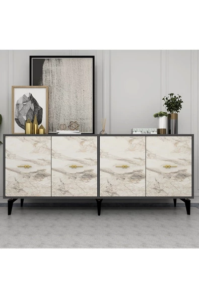DemonteHome SİNTADH (KX180) KONSOL EFESMERMER ANTRASİT