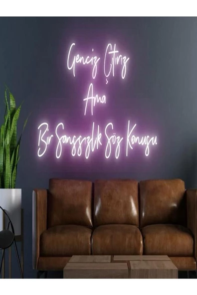 Twins Led Aydınlatma Genciz Çıtırız Ama Bir Şanssızlık Söz Konusu Yazılı Neon Tabela