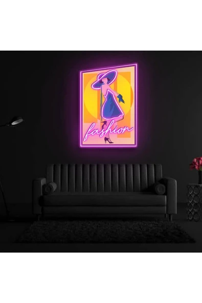 Twins Led Aydınlatma Fashion Yazılı ve Baskılı Neon Tabela - Resim 2