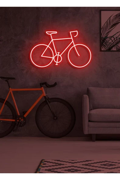Twins Led Aydınlatma Bisiklet Figürlü Neon Tabela