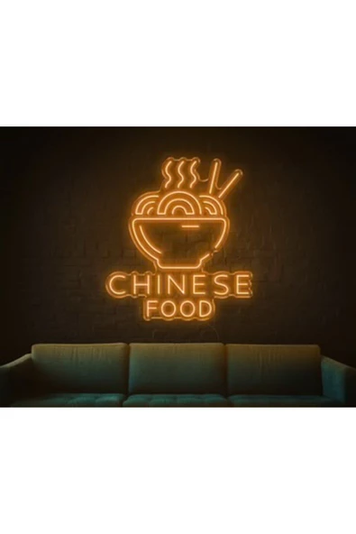 Twins Led Aydınlatma CHINESE FOOD Yazılı ve Şekilli Neon Tabela ürün görseli
