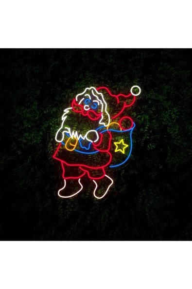 Twins Led Aydınlatma Noel Baba Figürlü Neon Tabela ürün görseli 1