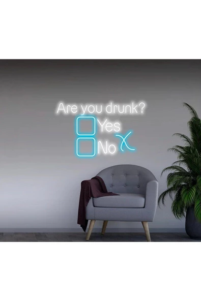 Twins Led Aydınlatma Are you drunk? Yazılı ve Şekilli Neon Tabela ürün görseli 1
