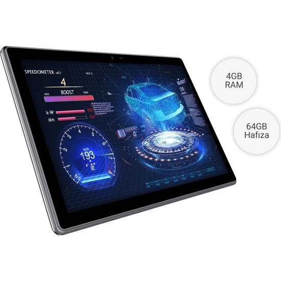 General Mobile E-Tab 20 64GB 10.1" IPS Tablet - 4